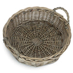 Large Round Antique Wash Serving Tray