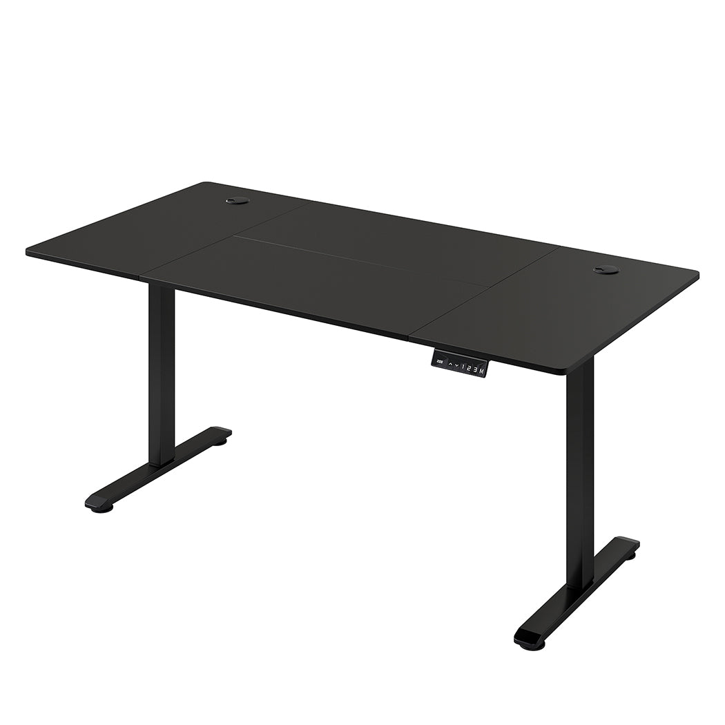 Electric Standing Desk  Adjustable Height Workstation Metal Frame Black | Black