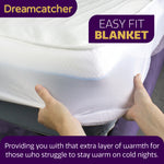 Electric Blanket Heated Fully Fitted Underblanket 3 Heat Settings, Machine Washable | King | White