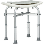 Aluminium Shower Stool Adjustable Bath Stool For Disabled