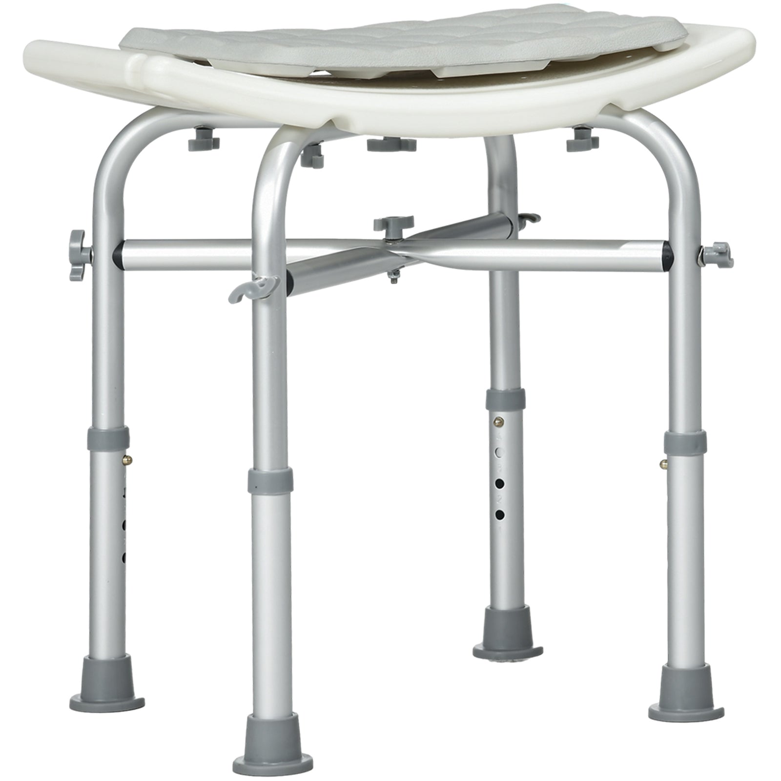 Aluminium Shower Stool Adjustable Bath Stool For Disabled