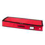 Fabric Wrapping Paper Storage Bag Red With Handles And Pockets