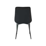 Amelia Velvet Comfort Dining Chairs | One Size | Black