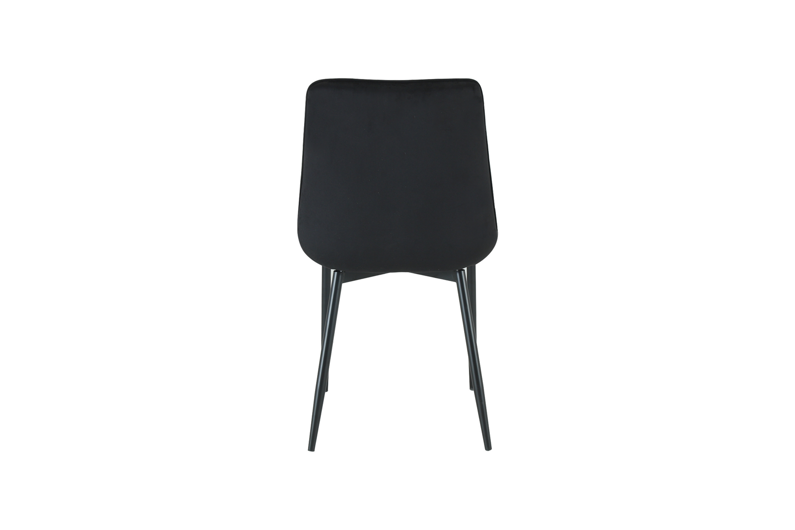 Amelia Velvet Comfort Dining Chairs | One Size | Black