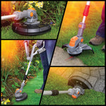 20v Electric Battery Cordless Grass Trimmer Strimmer Garden Edger Cutter