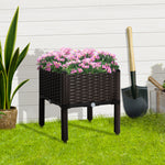 26l Raised Flower Bed Stand 40x40x44cm