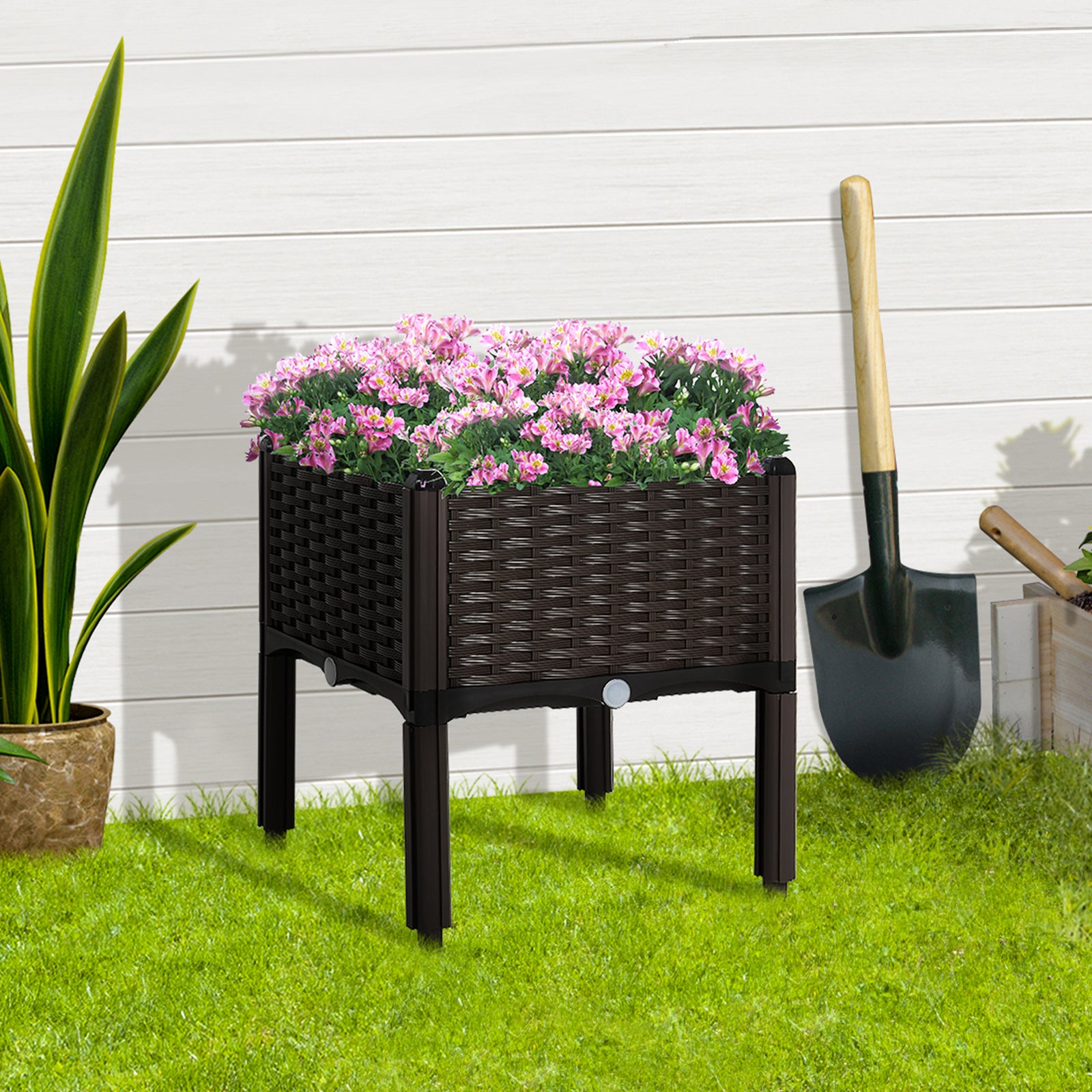 26l Raised Flower Bed Stand 40x40x44cm