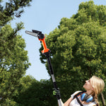 Breeins 2-in-1 Cordless Pole Saw & Handheld Chainsaw For High Branches & Gardening