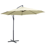 3m Cantilever Parasol Banana Umbrella, Beige