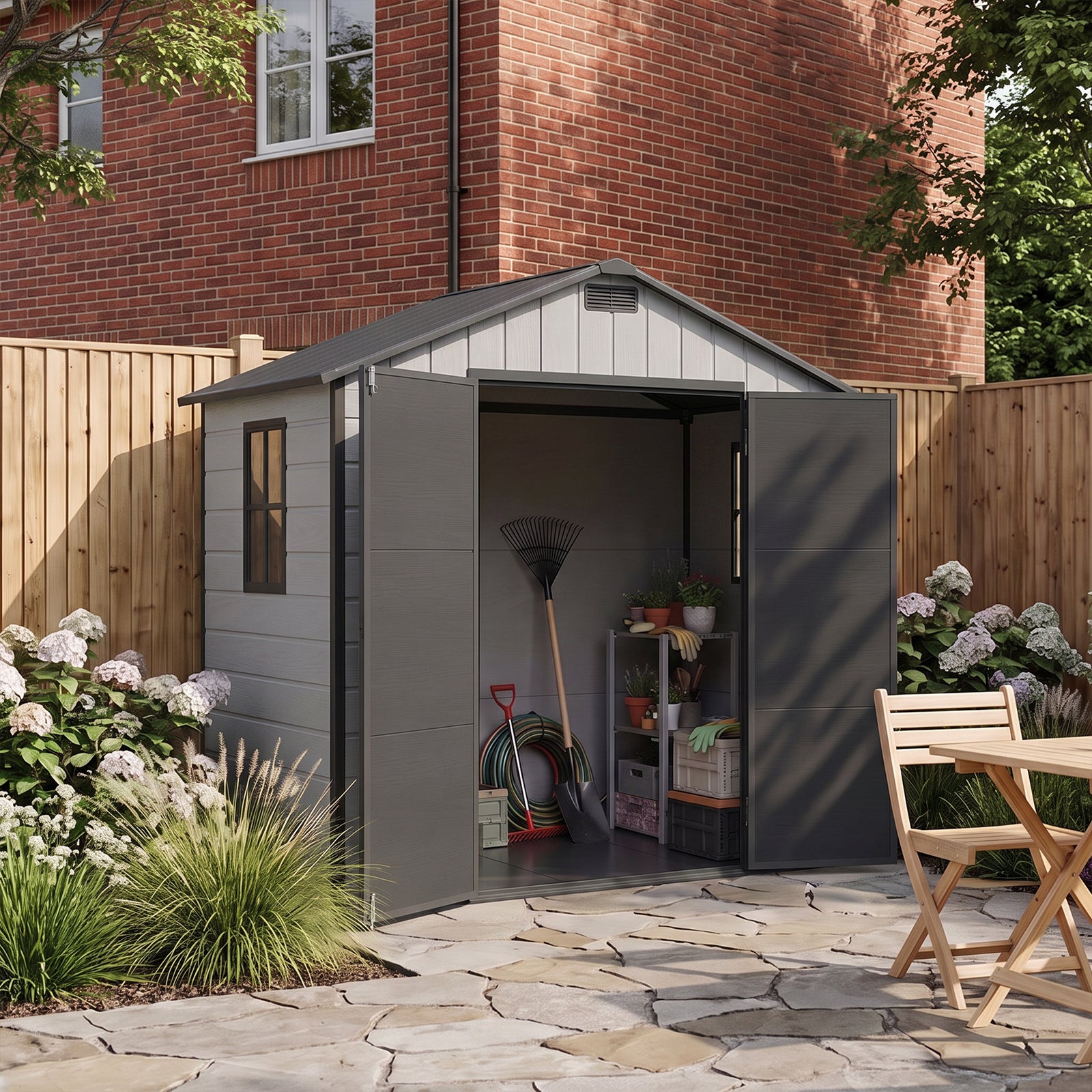 Breeins 8x4 Ft Large Garden Storage Shed