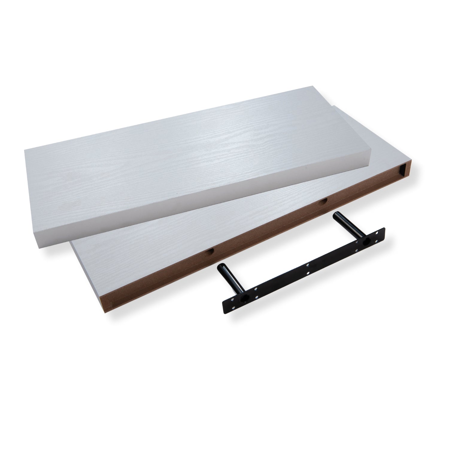 Floating Shelves Pack Of 2 60cm White Finish