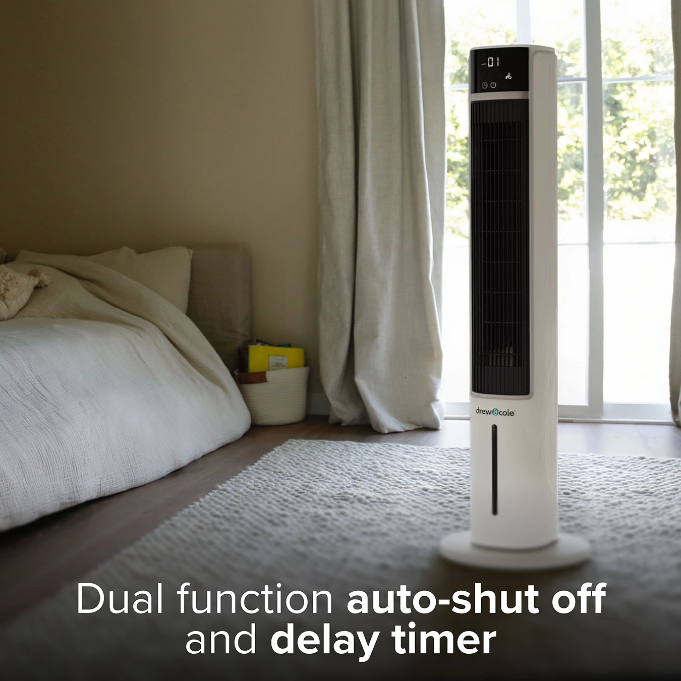 SmartAir Speedi Chill 3-in-1 Oscillating Tower Fan, Evaporative Air Cooler and Air Purifier