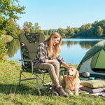 Camping Chair Reclining Padded For Adults | Brown