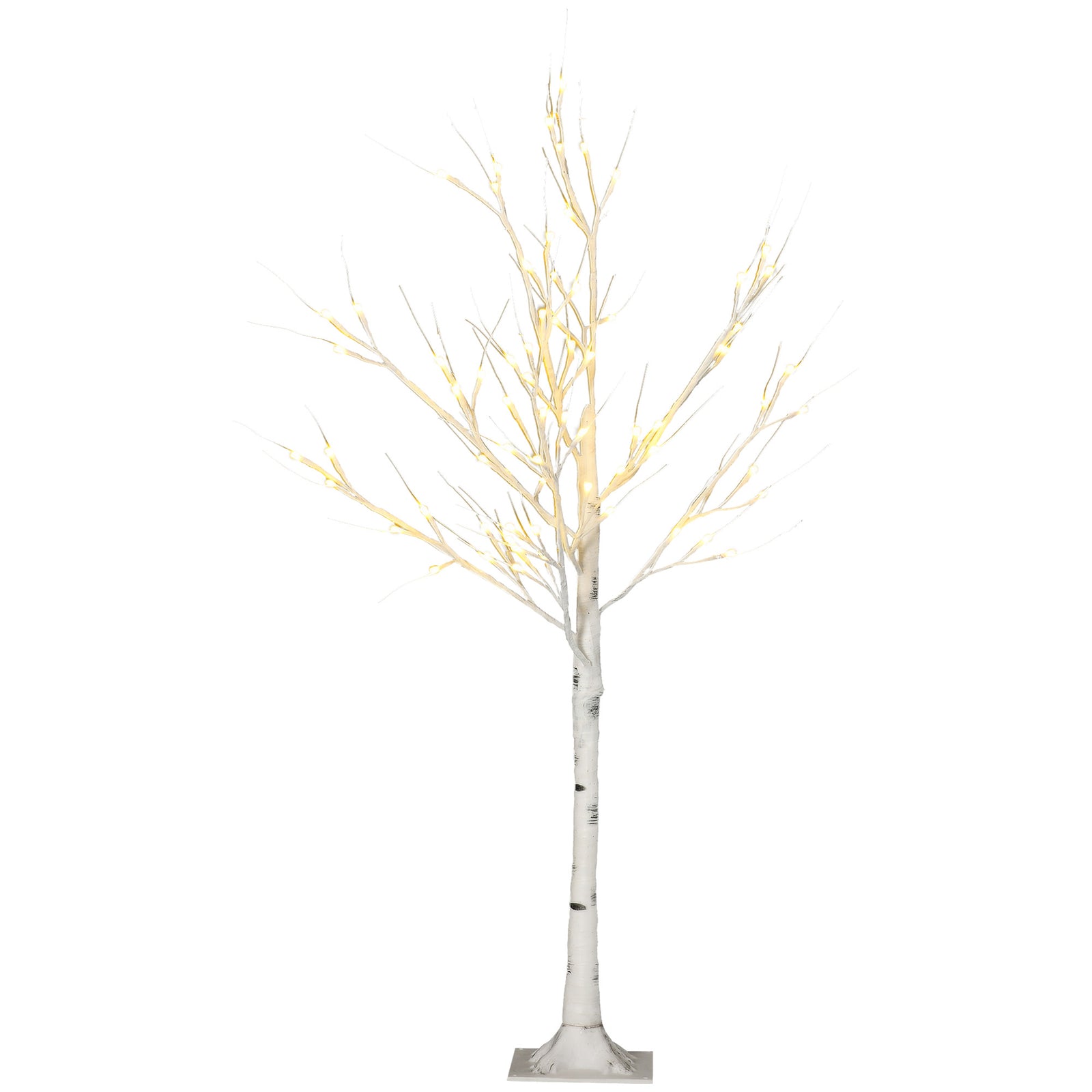 4/5/6ft Artificial White Birch Tree Light | 4ft | White