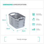 Kaari Grey Woven Basket - 22l