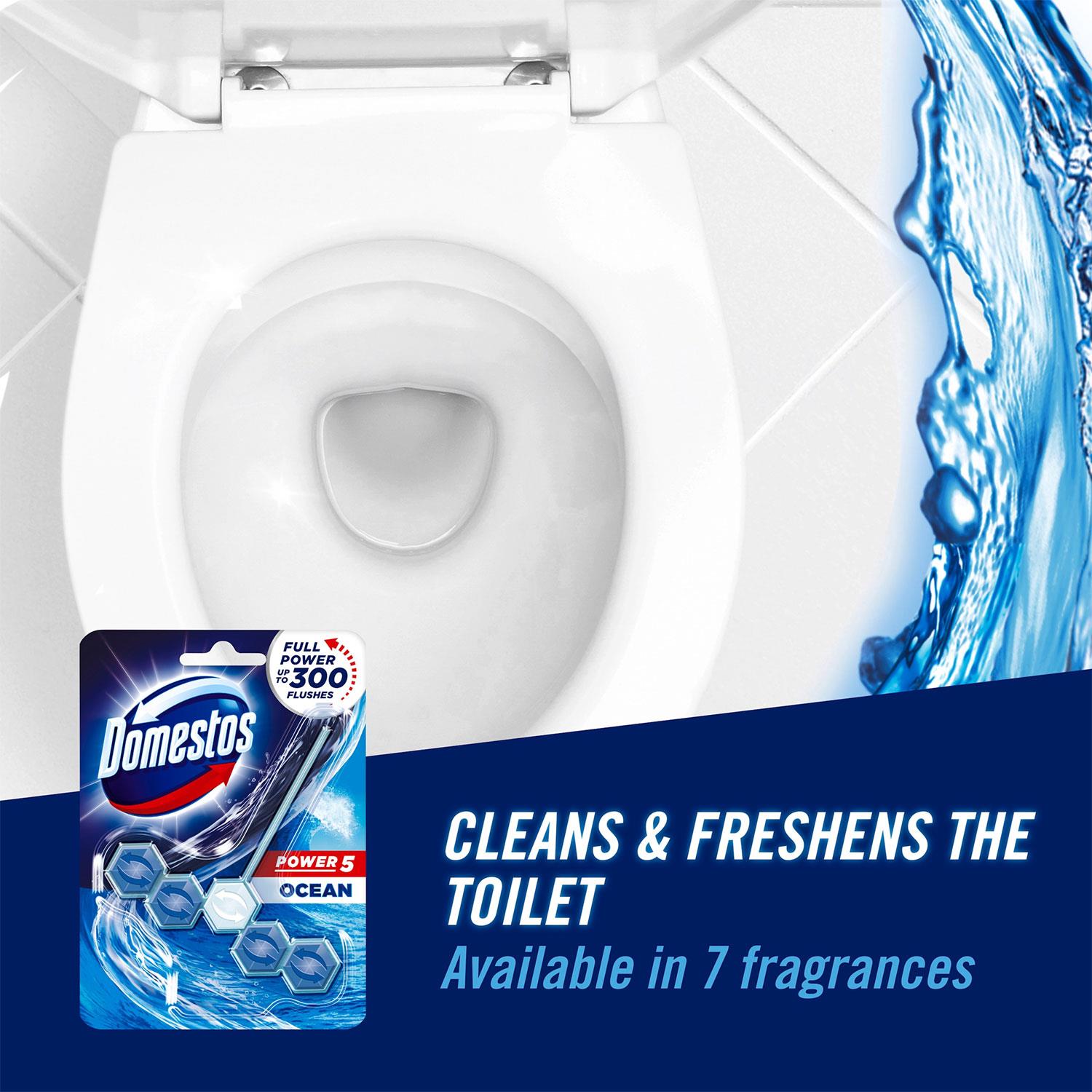 Power 5 Ocean Toilet Rim Block 55g, Pack Of 6