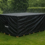 Rectangular Waterproof Garden Furniture Cover, Outdoor Patio Weatherproof Rattan Sofa Shield | 180 x 120 x 74cm | Black