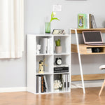 Storage Cabinet Bookcase 6 Cube With Shelves Home Office | One Size | White