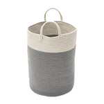 Woven Basket Baby Kids Toys Storage Clothes Hamper Laundry Basket | Grey