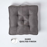 Faux Suede Armchair Booster Cushion | 50cm x 50cm | Grey