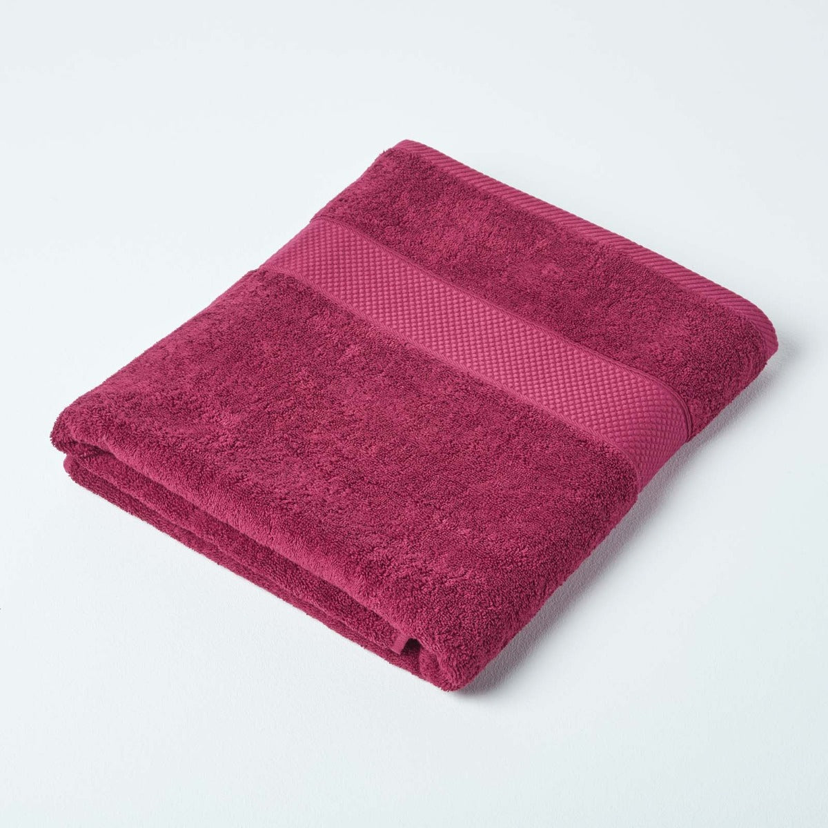 Turkish Cotton 500gsm Towel | Bath Sheet | Burgundy