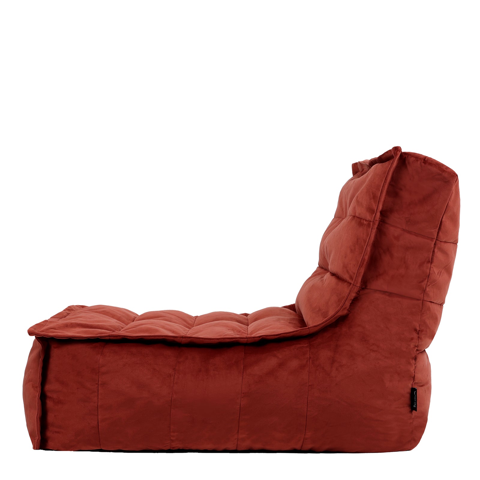 Dolce Velvet Bean Bag Lounger | Orange
