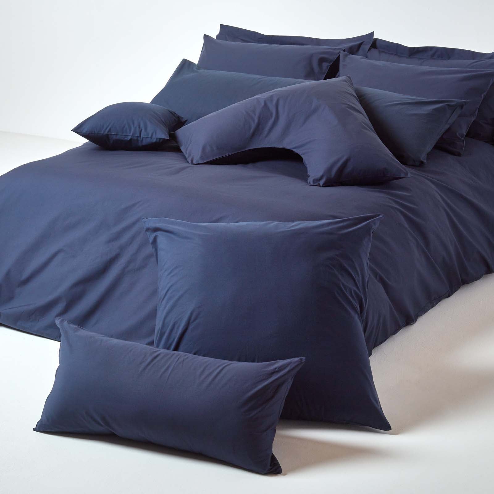 Egyptian Cotton Housewife Pillowcase 200 Tc | King Pillow Case | Navy Blue