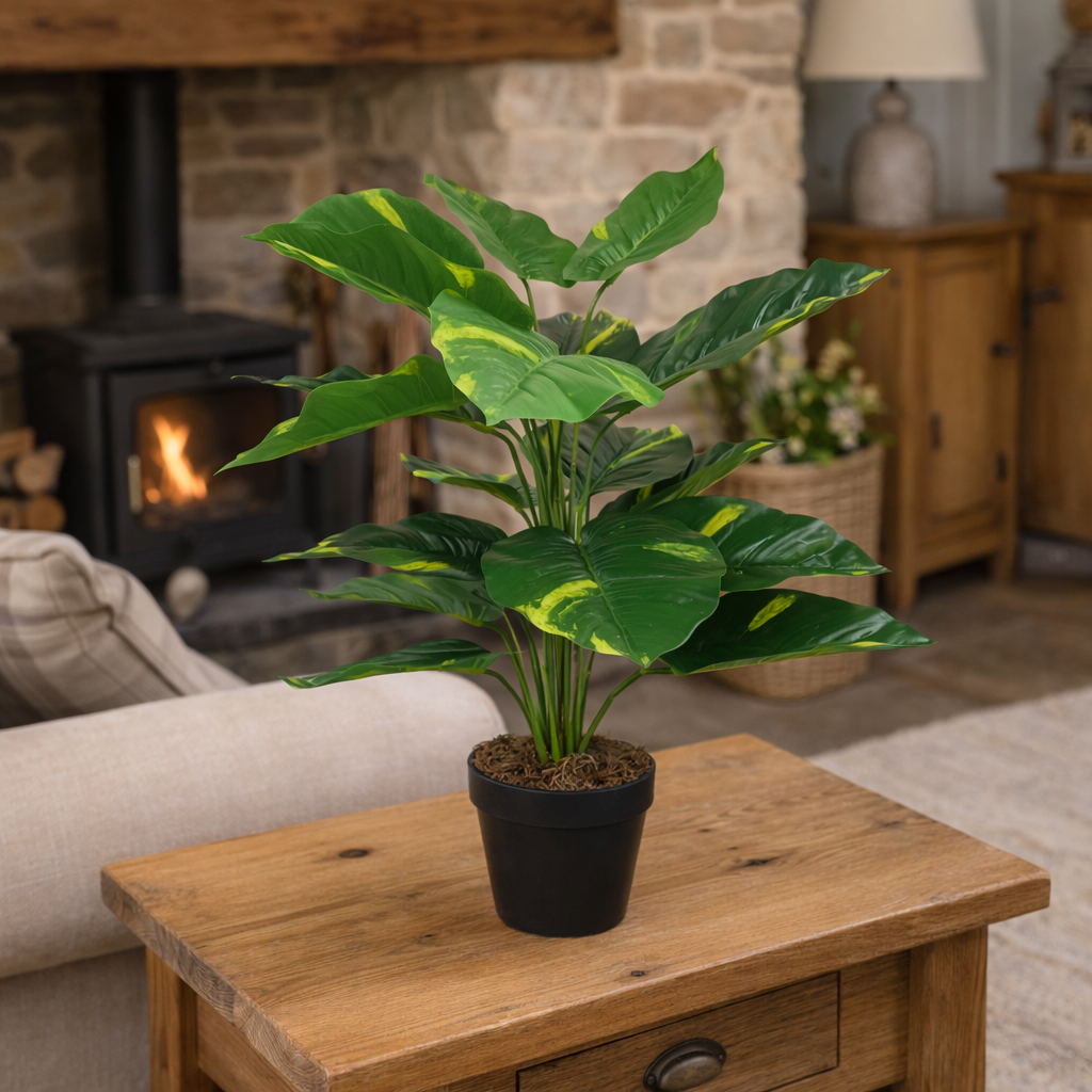 Uk Realistic Large Artificial Foliage Plant With Pot 60cm
