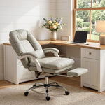 Reclining Office Chair, Desk Chair With Lumbar Support | Khaki