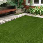 10 Pieces 30x30cm Artificial Grass Turf, 25mm Pile Height