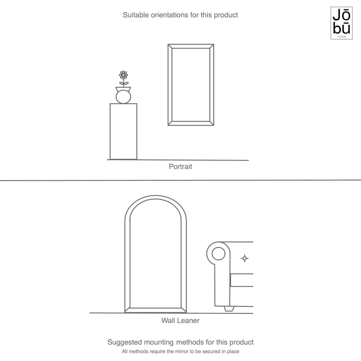 Hanaka - Rectangle Mirror | 200cm x 100cm | Grey Oak
