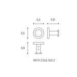 Towel Hook, Robe Hook, Coat Hook, Chrome, Architect S+ Collection