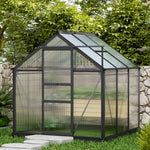 Polycarbonate Walk-in Greenhouse 6x6ft | Gray
