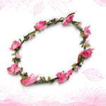 Flower Head Crown Red Elegant Floral Wedding Festival Hair Accessory Bag | Red