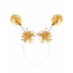 Gold Metallic Ball Bopper Headband