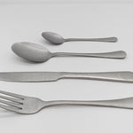 Cutlery Set Stainless Steel Anydate Stonewash | Set of 16 | Silver