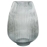 50cm Grey Glass Vase Artificial Chrysanthemums