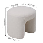 Breeins Modern Teddy Fleece Footstool