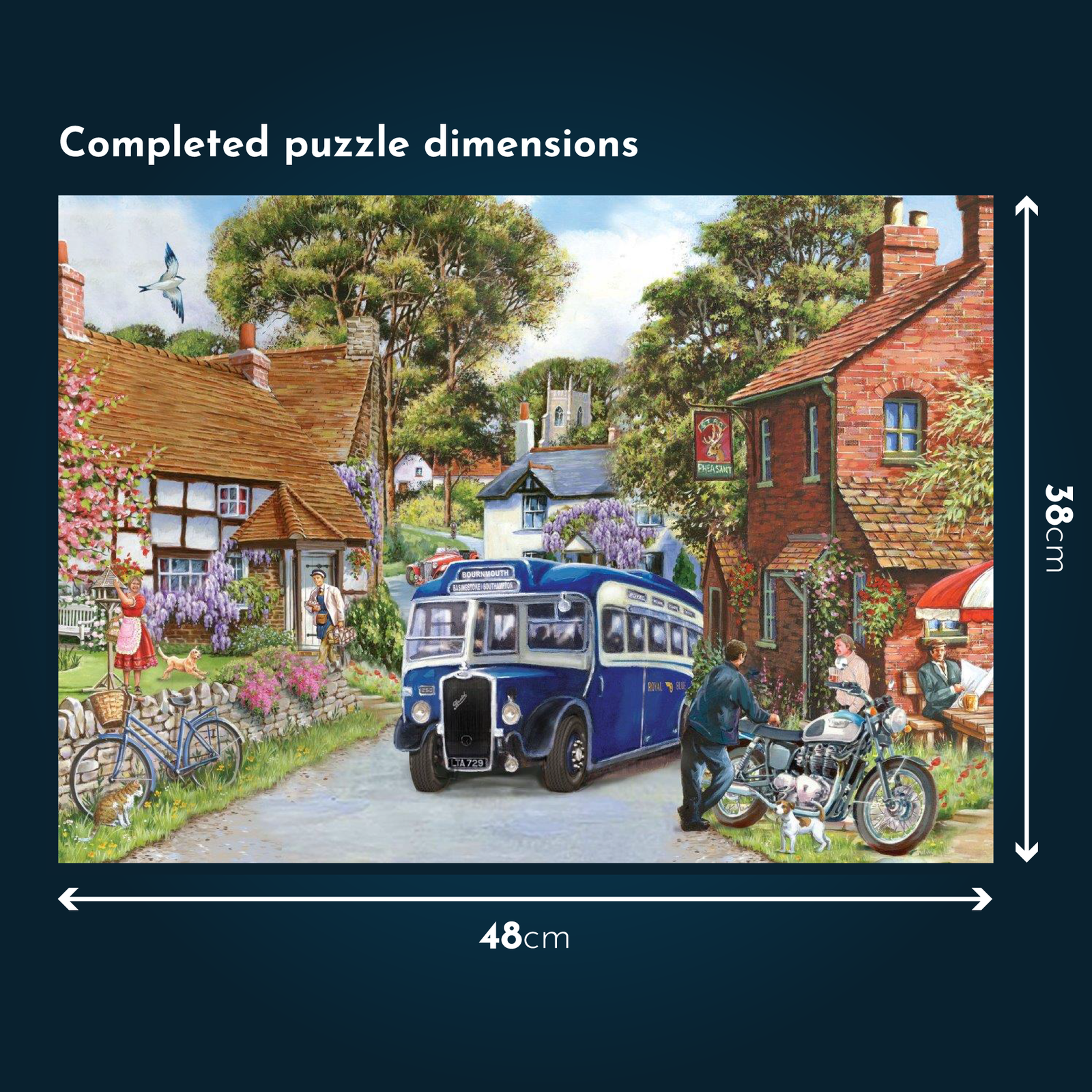 Steaming Along Jigsaws - 4 X 500 Piece Jigsaw Puzzles Multi Pack - For Adults