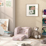Kids Armchair, Foldable Toddler Chair For Bedroom | Pink