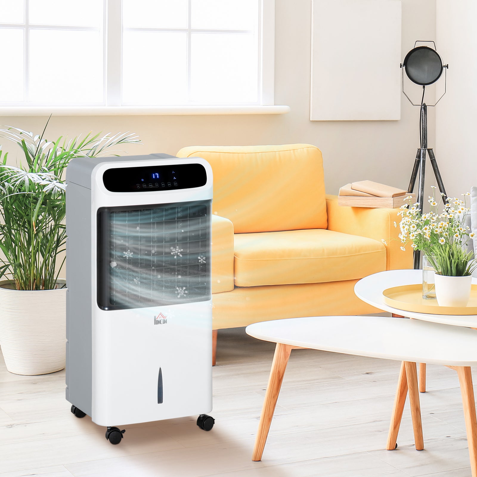 Mobile Air Cooler, Evaporative Ice Cooling Fan Humidifier