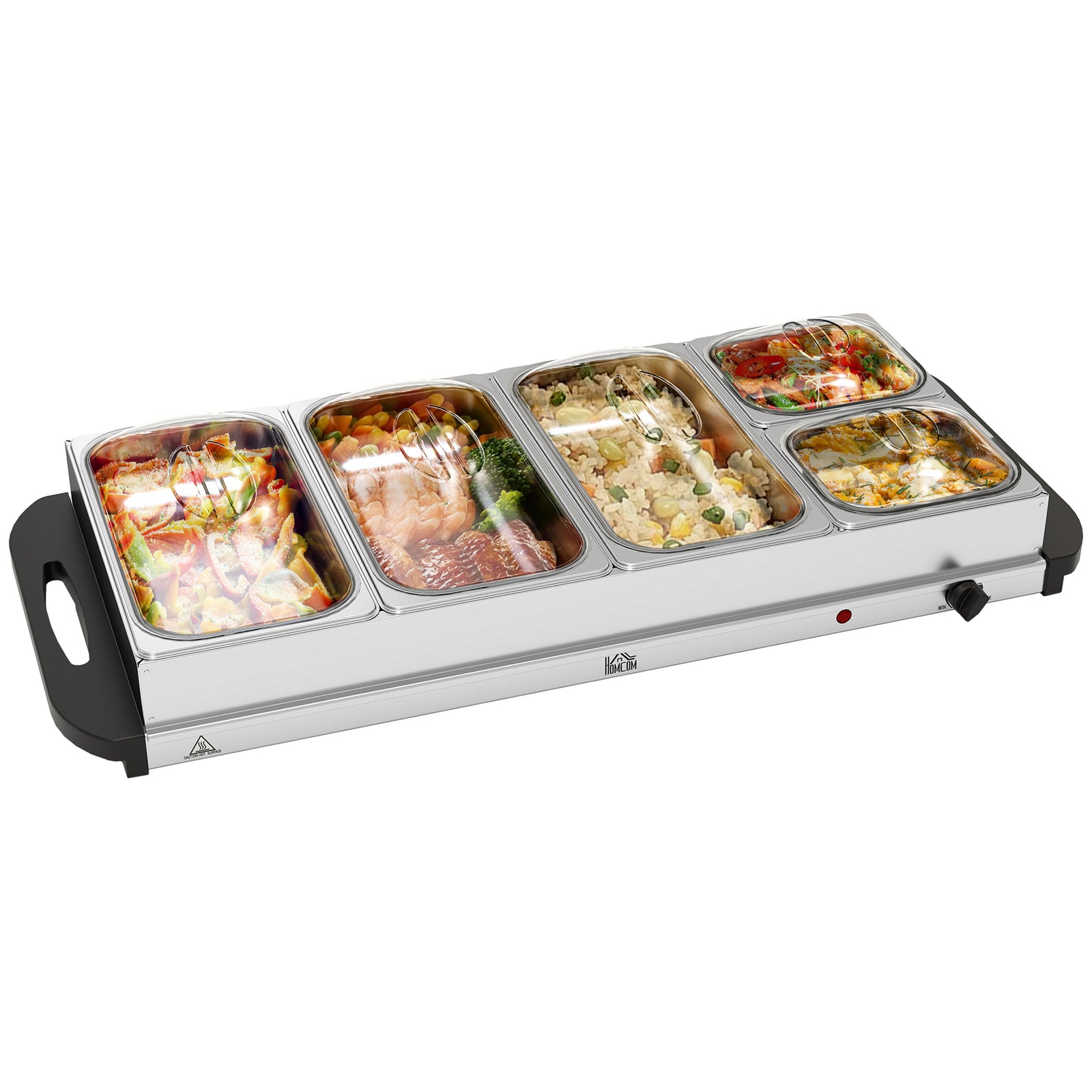 Electric Food Warmer, Buffet Server Silver