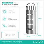 Fireplace Accessory Set 5 Piece Tools With Stand For Fireplaces Silver