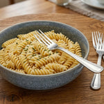 Reactive Ash Blue Glaze Dinnerware Pasta Bowl Set 20cm | Set of 4 | Blue
