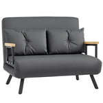 Click Clack 2 Seater Sofa Bed For Living Room, Guest Room | Dark Grey