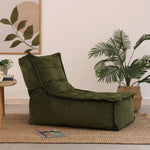 Dolce Velvet Bean Bag Lounger | Olive