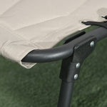 Foldable Sun Lounger Set W/ Padded Seat | Set-of-2 | Khaki