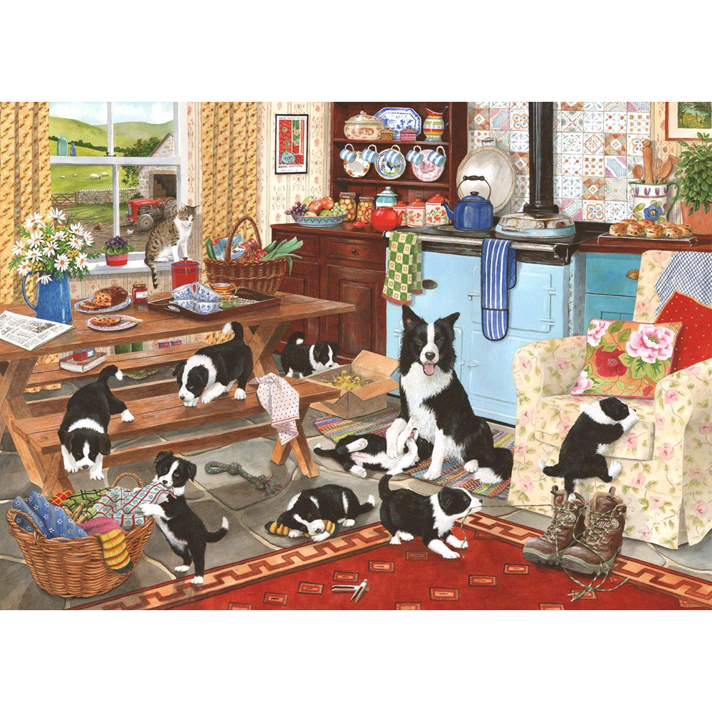 Collie Wobbles - 1000 Piece Jigsaw Puzzle For Adults
