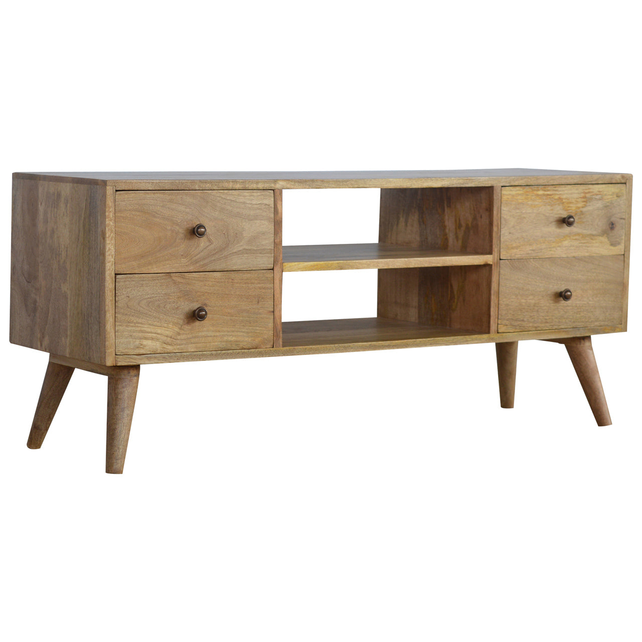 Solid Wood Nordic Entertainment Unit