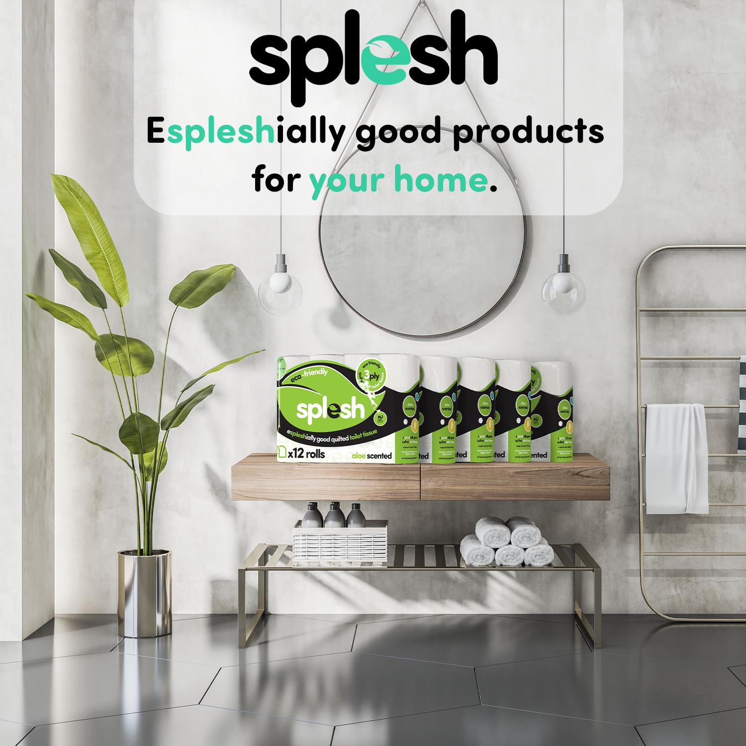 Quilted Luxury 3 Ply Aloe Vera Toilet Tissue Paper, 60 Rolls